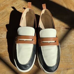 Vionic Uptown Loafers Tri-Tone Leather - 10 Wide - EUC
